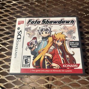 Foto Showdown (Nintendo DSi, 2010 KONAMI) Complete CIB Authentic
